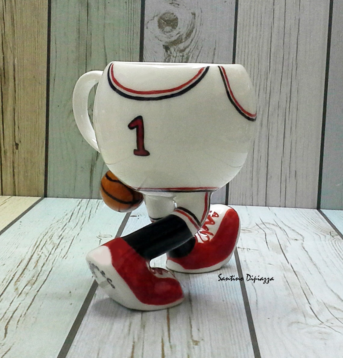 Basketball Mug Basketball Gift Funny Running Mug Sports Etsy