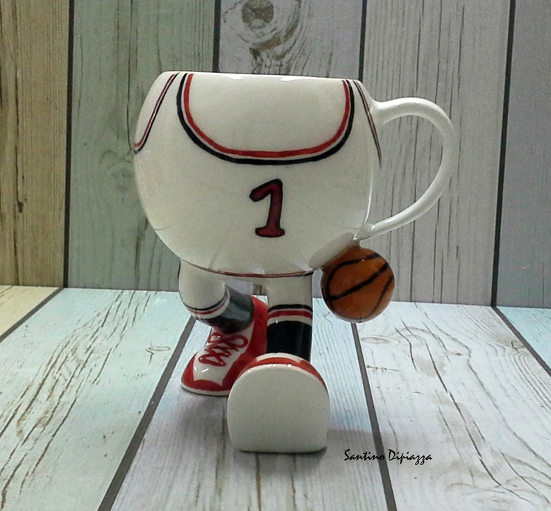 Basketball Mug Basketball Gift Funny Running Mug Sports Etsy