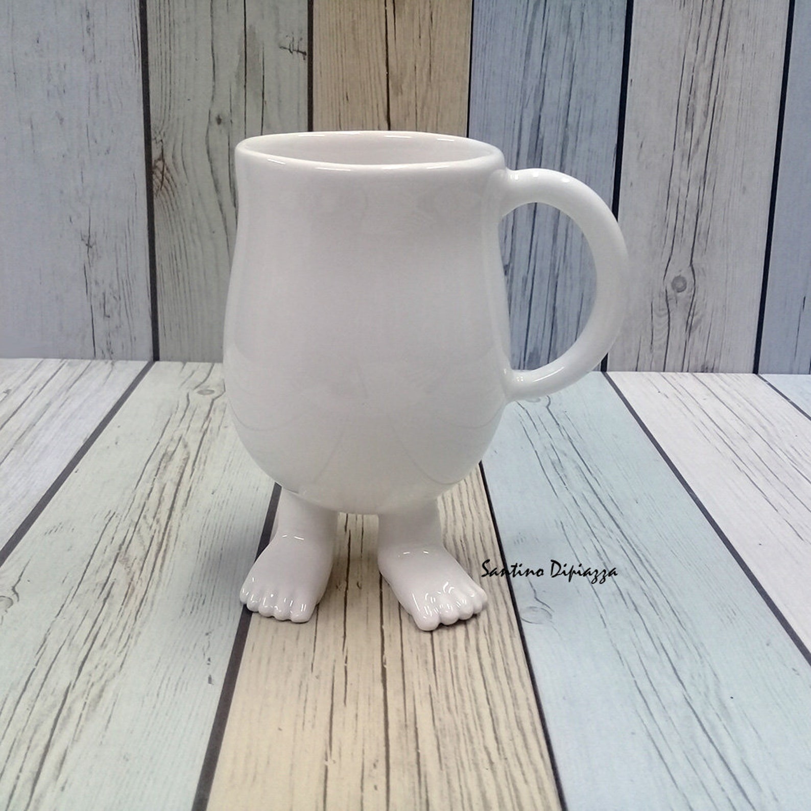 Coffee Mug With Feet Footed Mug Unique Coffee Mugs Mugs Etsy