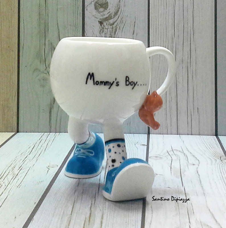 Baby Shower Mug Mommy's Boy Mug Baby Shower Gift Coffee Etsy
