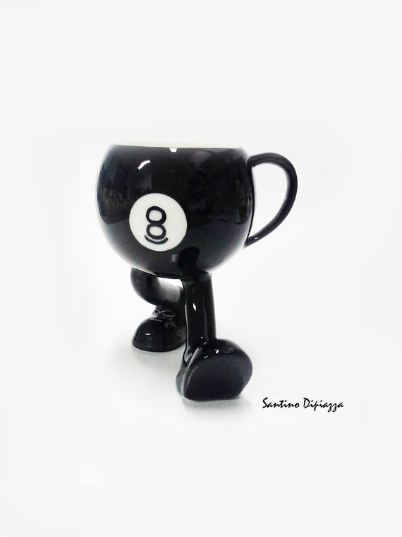 Pool ball themed mug