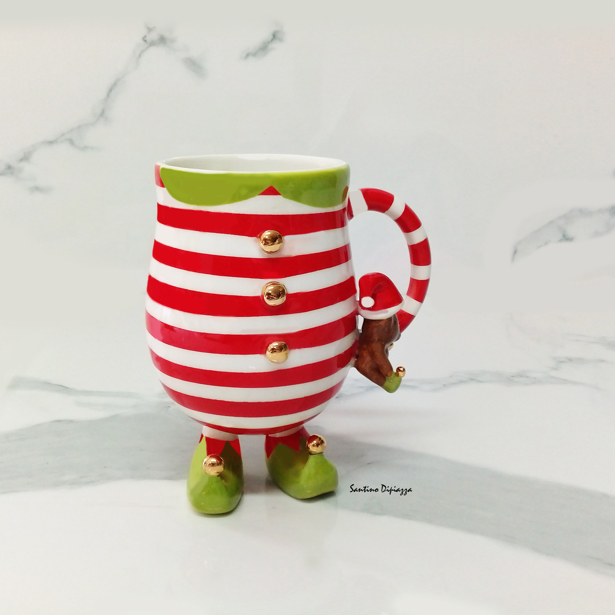 Christmas Elf Mug Teddy Bear Elves Cup Unique Coffee Mugs Etsy