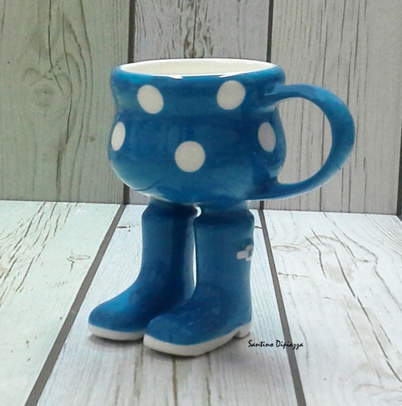 Espresso cup polka dot mug ceramic espresso Cup handmade Etsy