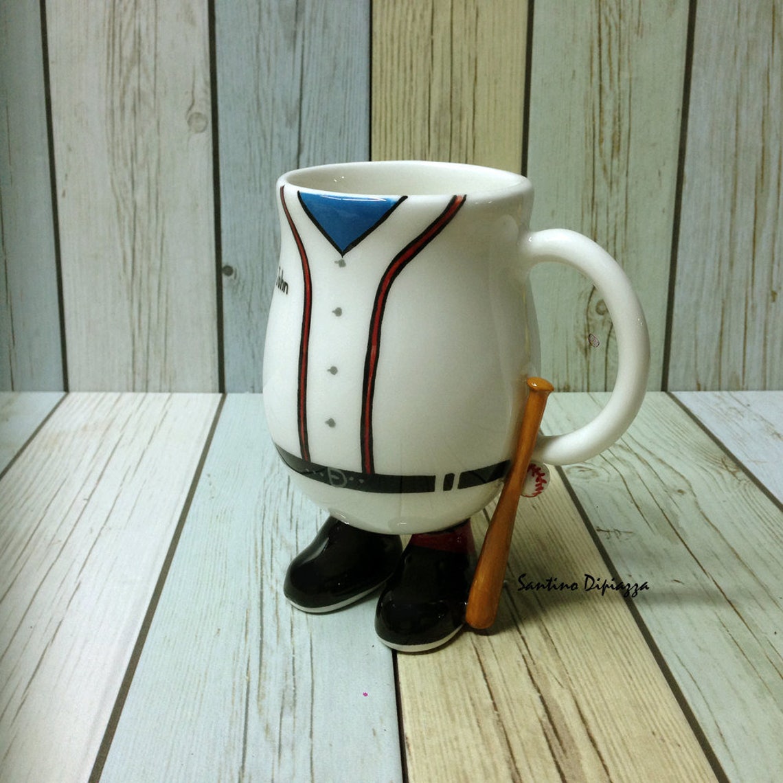 Personalised Baseball Mug Baseball Coach Gift Walking Etsy