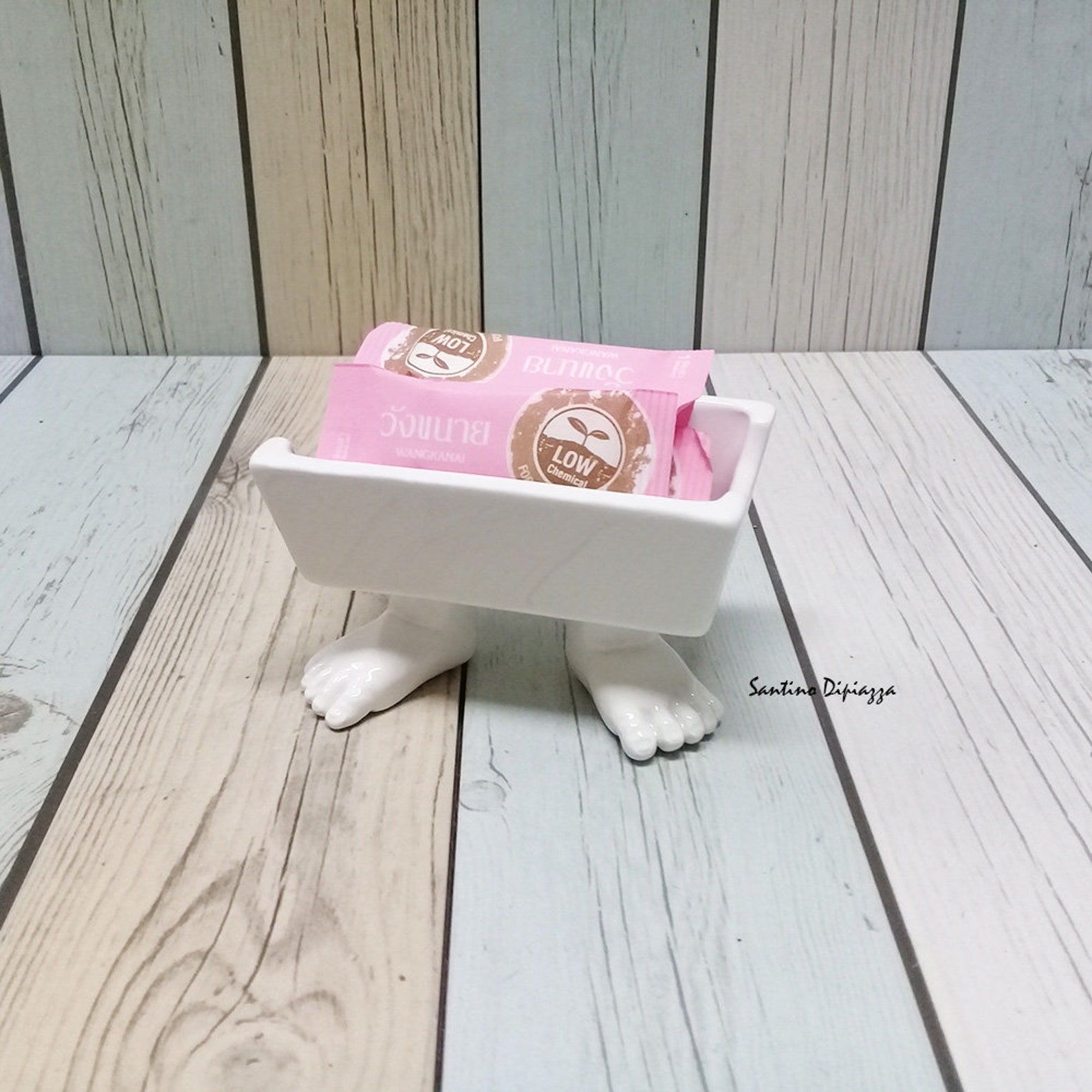 Footed Sugar Caddy Sugar Packet Dish Ceramic Sugar Holder Etsy