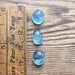Parcel of 3 blue natural aquamarine mix sizes cabochons 8.35ct