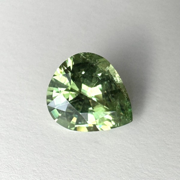 Natural pear shaped Merelani “mint” garnet 1.66ct