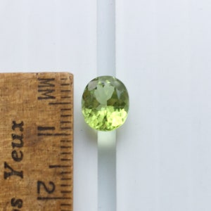 Natural peridot oval cut olivine gemstone 2.40ct