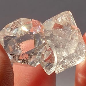Herkimer Diamond Crystal Cluster A+ HIGH GRADE Double Terminated Ny  Clear Quartz Specimen Natural Specimen Healing