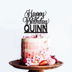 Birthday Cake Topper - Personalise with Name - Cake Decoration - Party - Celebration - Boy - Girl / Express Postage