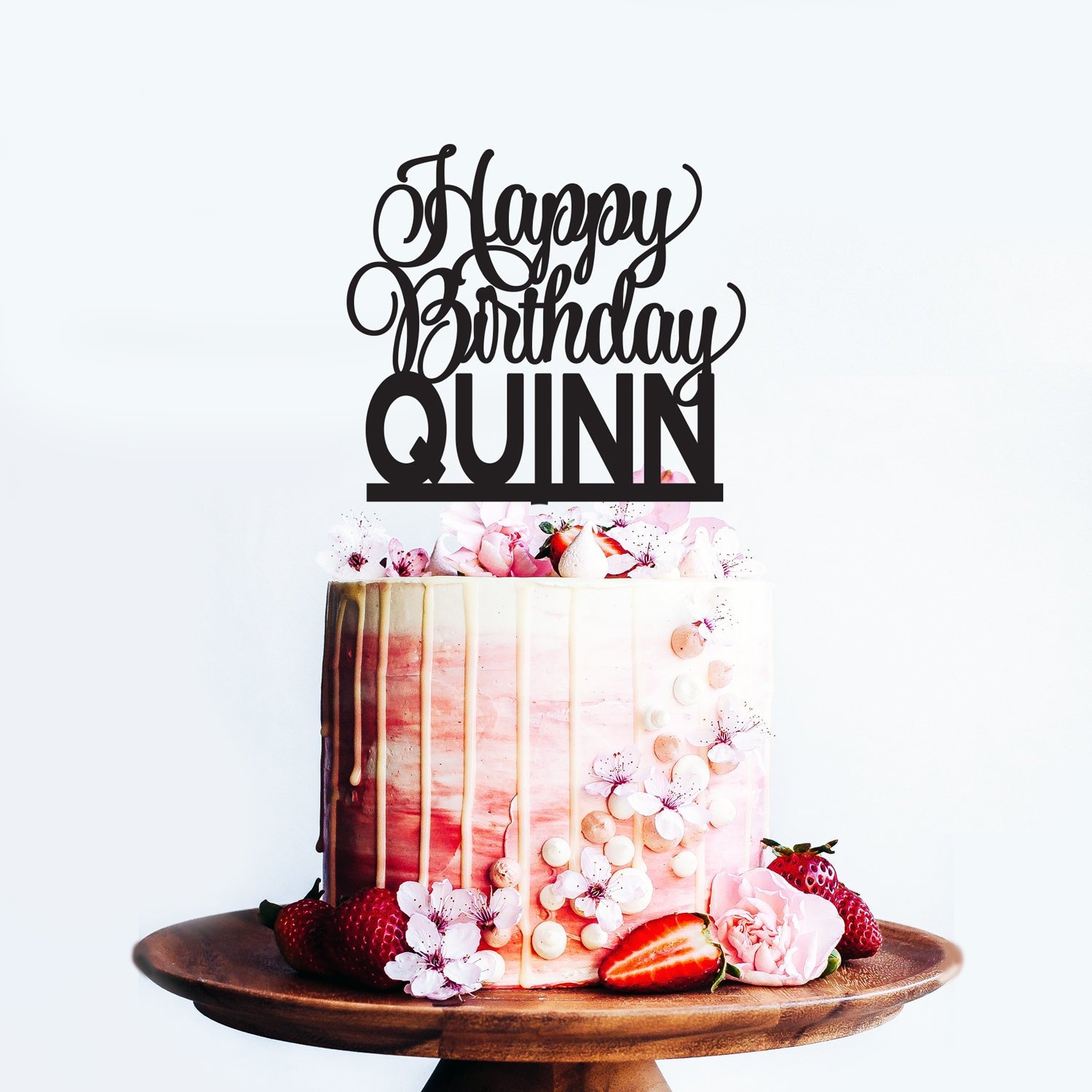 Birthday Cake Topper Personalise with Name Cake Decoration Party