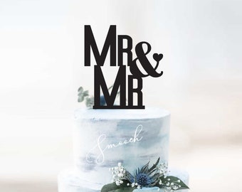 Personalised Mr&Mr Wedding Cake Topper | Gay Couple Cake Topper Decoration | EXPRESS SHIPPING