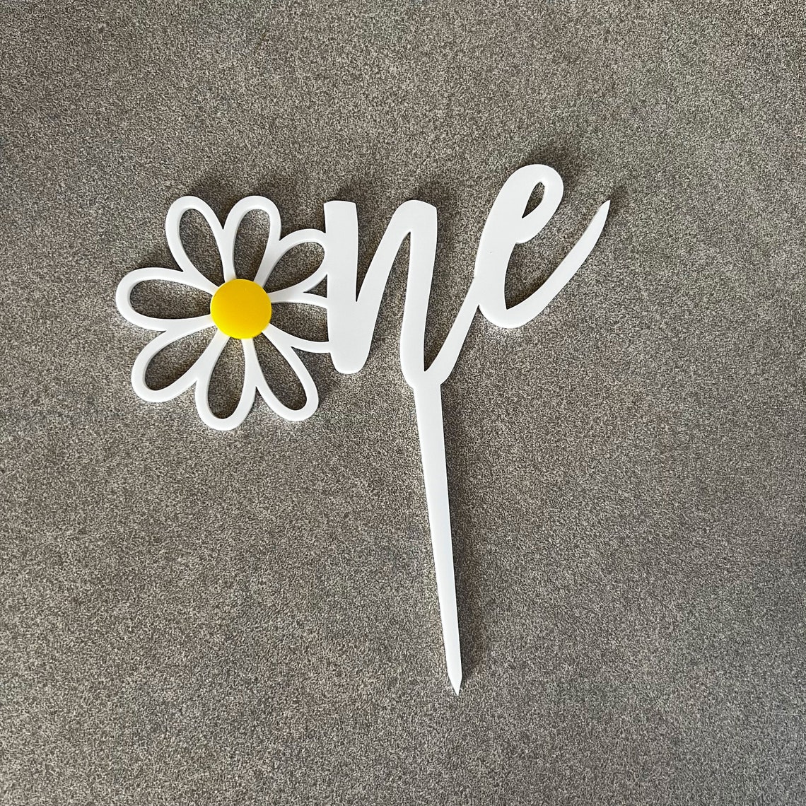 Daisy One First Birthday Cake Topper Age 1st Birthday - Etsy Australia