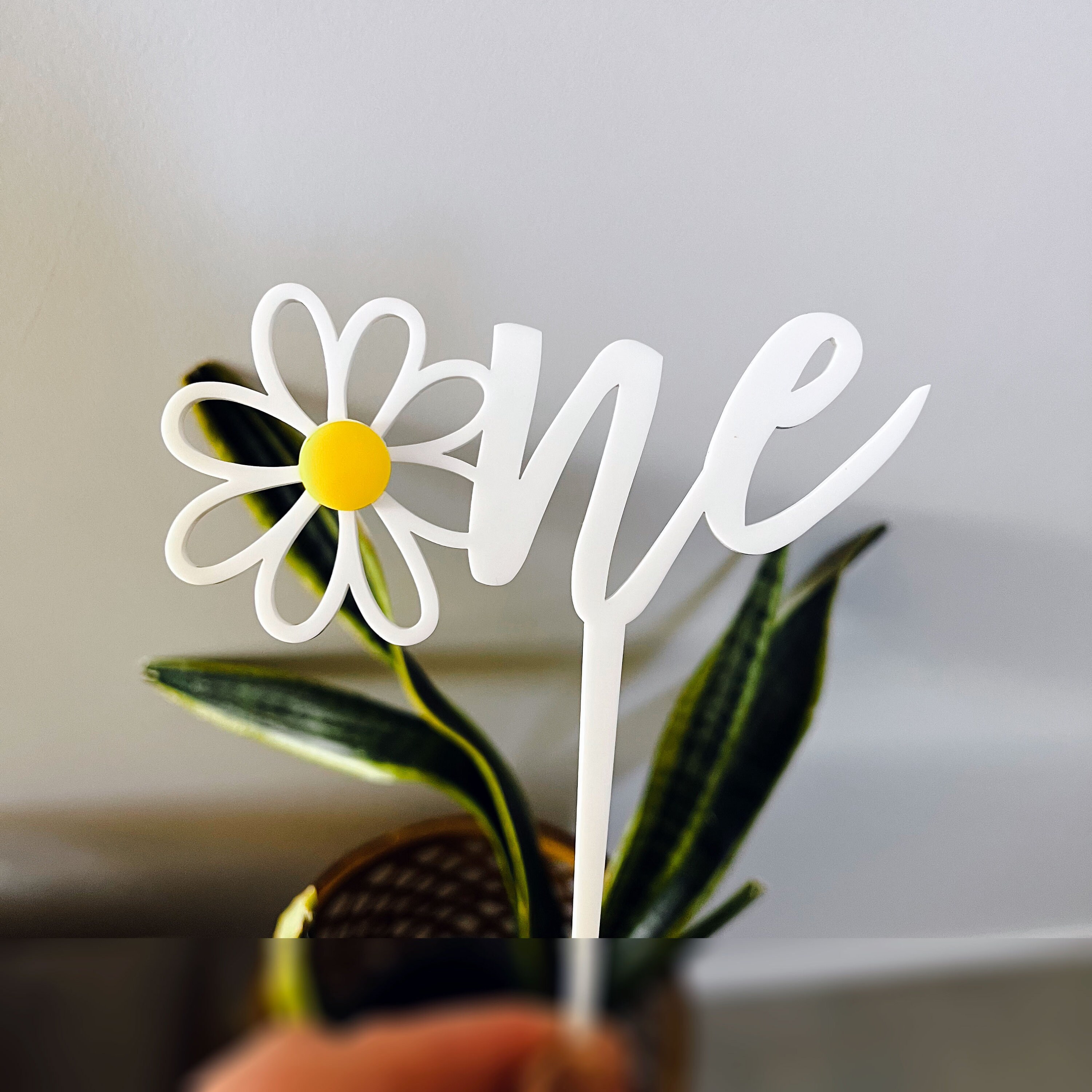 Daisy One First Birthday Cake Topper Age 1st Birthday Party