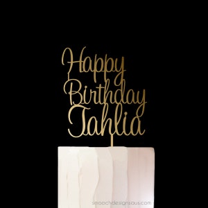 Happy Birthday Cake Topper - Personalisieren mit Namen - Tortendekoration - Party - Feier - Junge - Mädchen - Erwachsene / EXPRESS POST