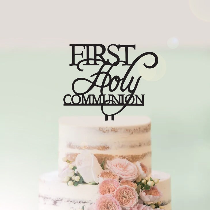 First Holy Communion Personalised Religious Cake First Holy Communion Personalised Religious Cake