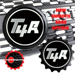 Grille Badge Emblem Fits On 4Runner Size 3.75&quot; Aluminum Warranty Compatible TRD Pro SR5 Trail SR5 Color Monochrome Fits TEQ 2023
