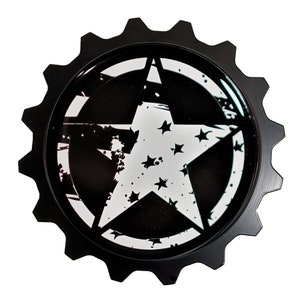 Bronco Aluminum Grille Badge Emblem Compatible On Many New Ford Bronco Grilles & Other Manufactures Semi-Universal Rip Star Read Description