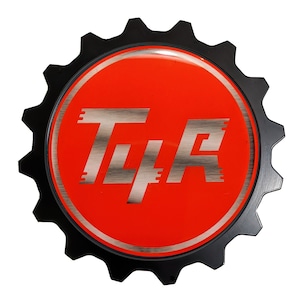 Grille Badge Emblem Fits 4Runner Size 3.75&quot; Aluminum Warranty Compatible TRD Pro SR5 Trail SR5 Color RED Silver Fits TEQ