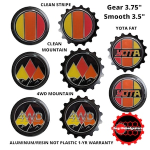 The Aluminum Grille Badge Emblem Tri-Color Retro Mix *Fits & Fits On FJ Cruiser, 4Runner, Tacoma, Tundra, Lexus GX LX, Land Cruiser +
