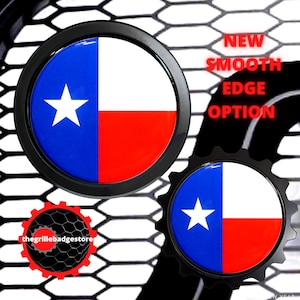 Texas Color Aluminum  Metal & Resin Grille Badge Black Finish - Fits:Dodge Ram Truck - For Gas Oil Dodge Fans Mancaves Lover 4x4
