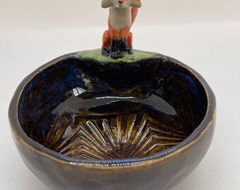 Ceramic fox Bowl (small)