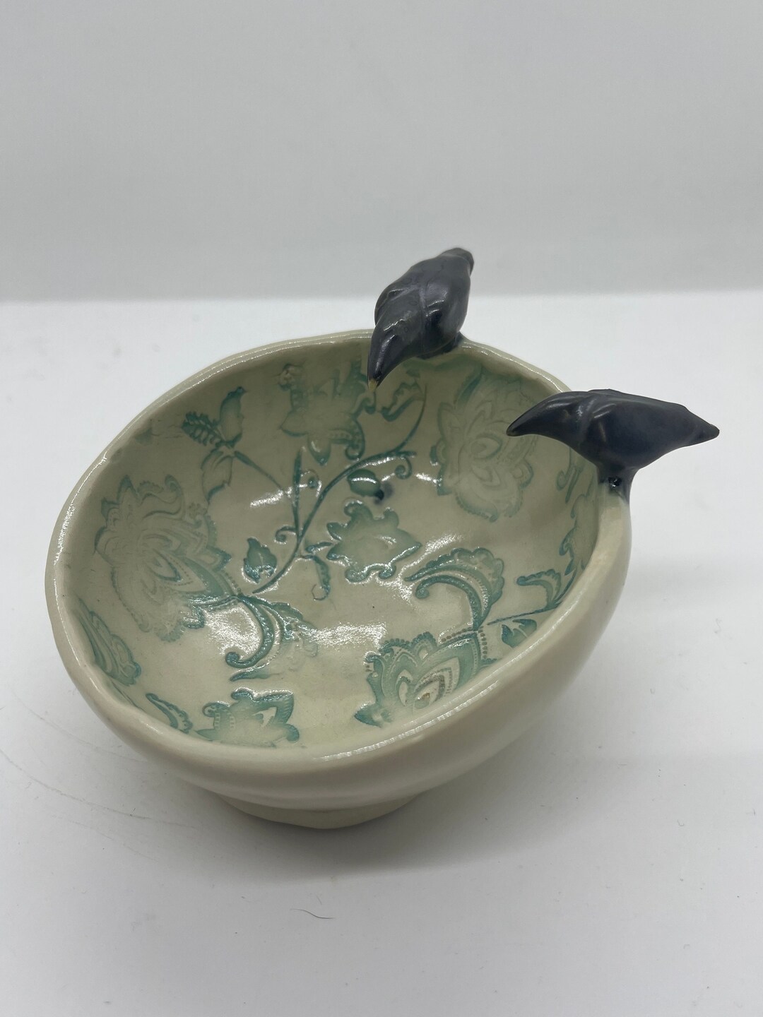 Ceramic Bird Bowl Etsy