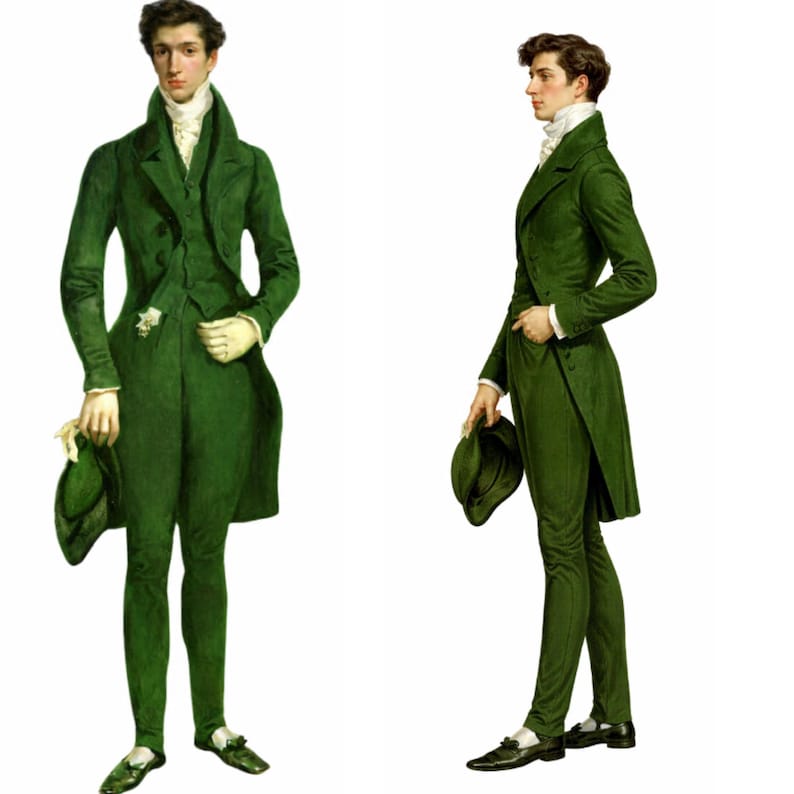 Regency-Inspired Black Wool Tailcoat, Waistcoat & Trousers Set

Vintage Style Formal Menswear | Wedding, Theatre & Period Event Outfit

Step into refined elegance with this Regency-Inspired Black Wool Tailcoat, Waistcoat, and Trousers Set. Designed for modern gentlemen who appreciate classic early 19th-century styling, this ensemble offers structured tailoring, clean lines, and a timeless formal silhouette suitable for special occasions and themed events