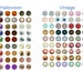 Blythe Printable DIY Eye Chips PDF Natural Eyes Theme Part 2 - Etsy