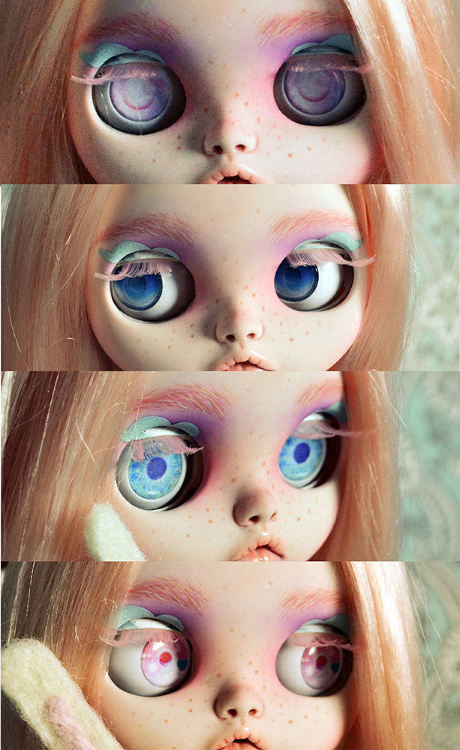 Blythe Printable DIY Eye Chips PDF Animal and Vampire Theme | Etsy