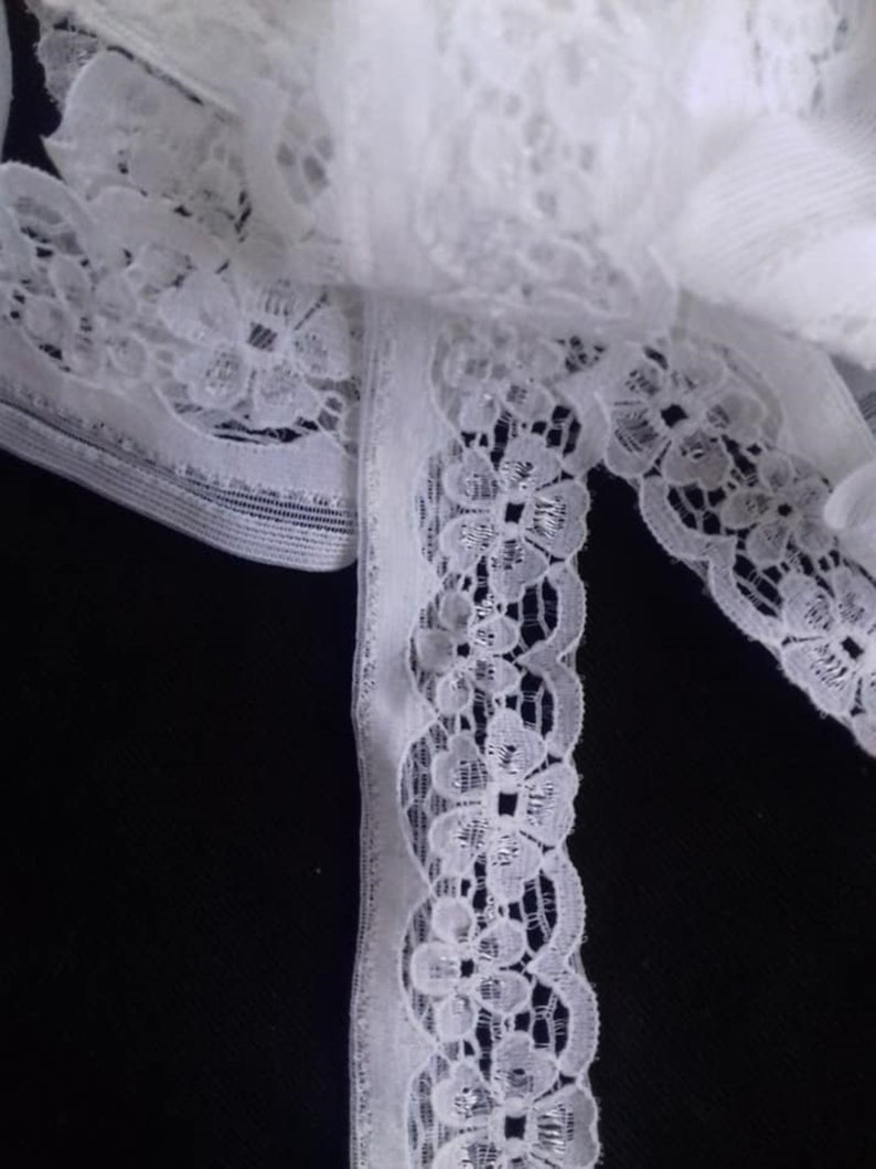 narrow white lace