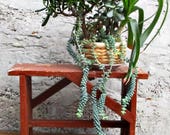 wooden bench wood stool Plant Stand primitive stand primitive bench rustic chair,