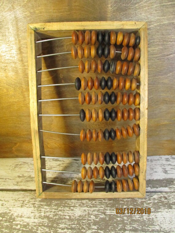 vintage wooden abacus