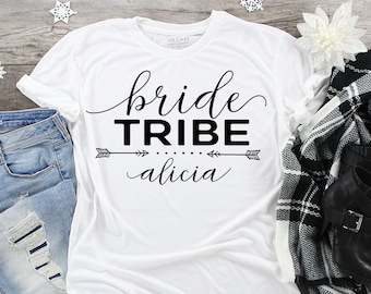 Il cognome Future Mrs Hen Night T Shirts fare festa donna stampata personalizzata