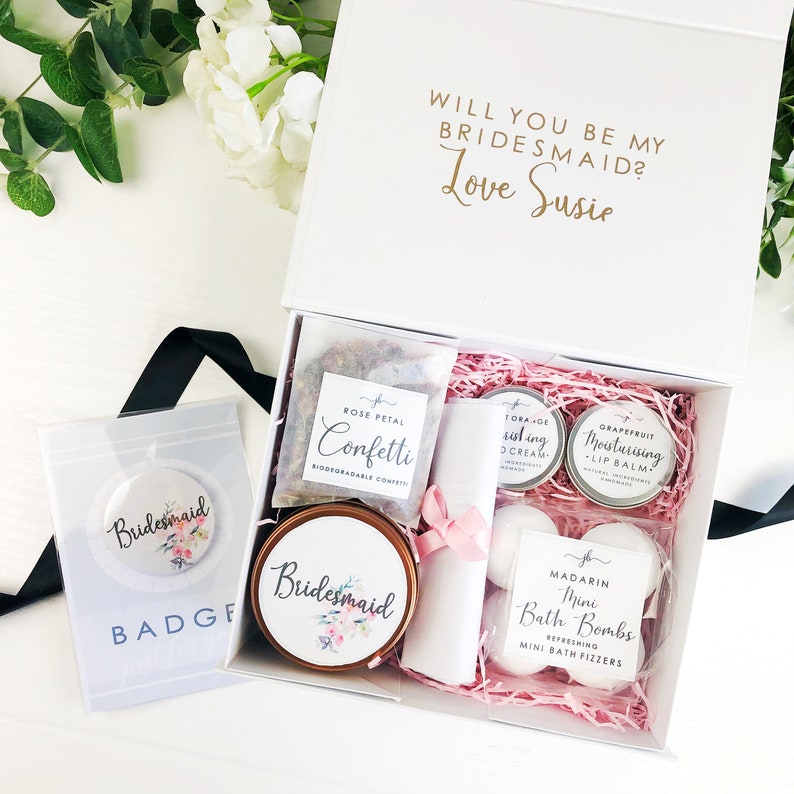 Pre Filled Will You Be My Bridesmaid Box. Personalised Etsy UK