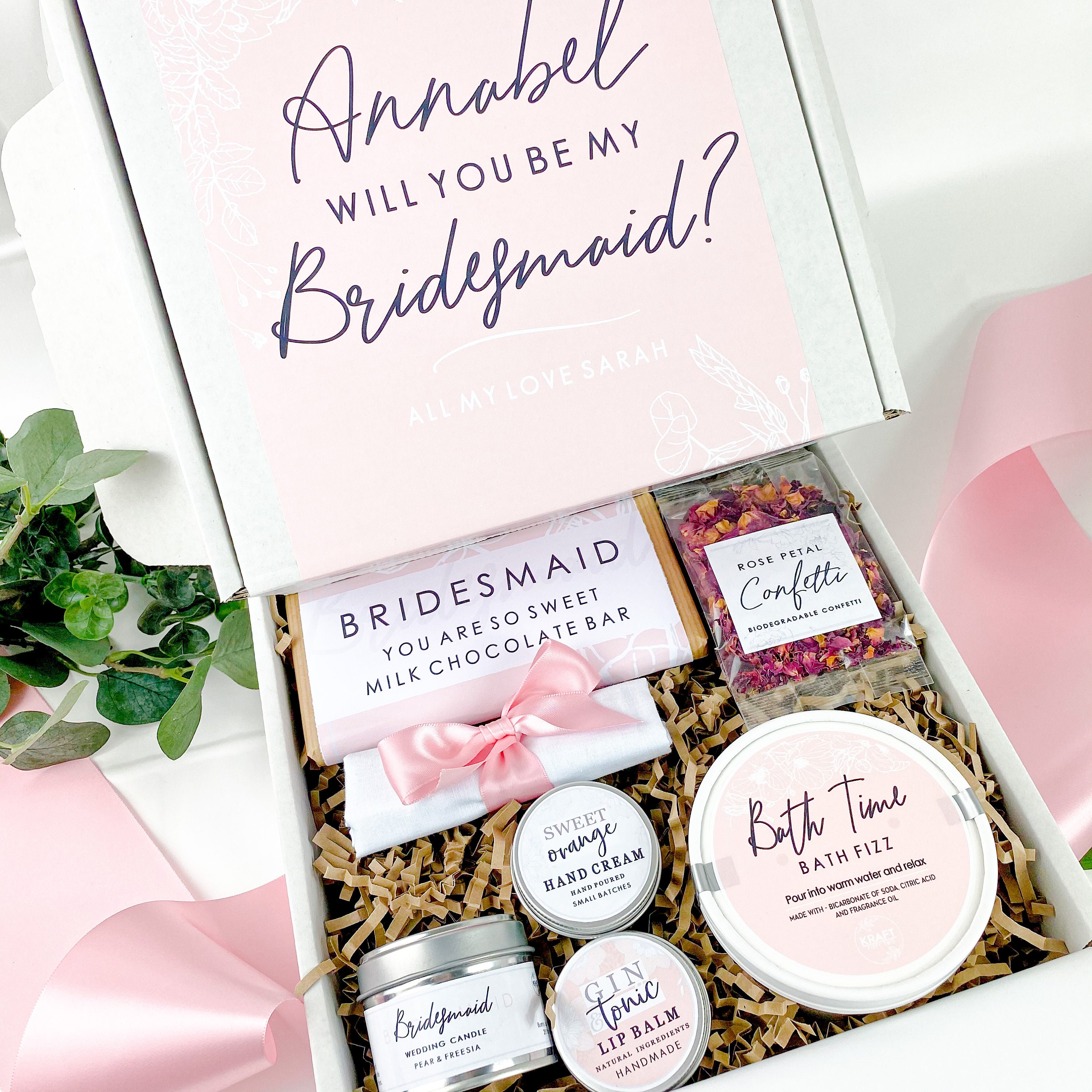 Will You Be My Bridesmaid Gift Box Set. Pre Filled Bridesmaid Etsy