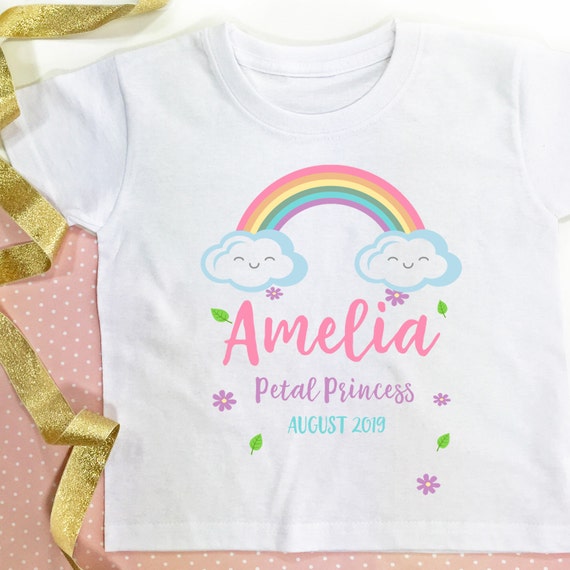 personalised flower girl t shirt