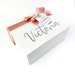 Will you be my Bridesmaid Gift Box. Personalised favour box with gift tag, ribbon and tissue. Maid of Honour thank you box. 