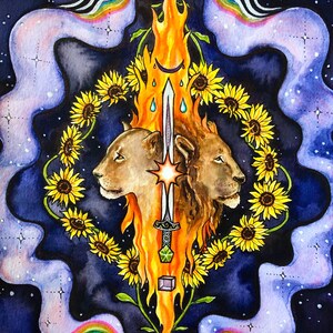 Leo Will Power; 5x7 altar print