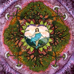 Mandala to Virgo; 8.5x11 fine art print