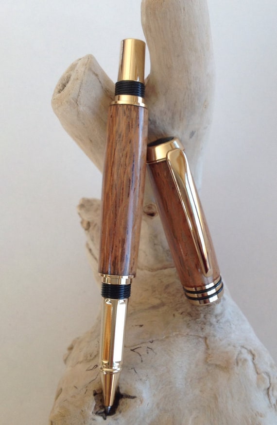 Lacewood Roller Ball Tycoon Style with Gold and Black Trim  (#903)