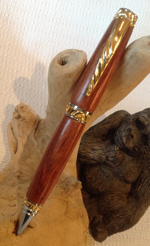 Custom Ultimate  Big Ben/Cigar Twisr pen W/Bubinga Wood and 22KT Goldand Chrome Trim  (#420)