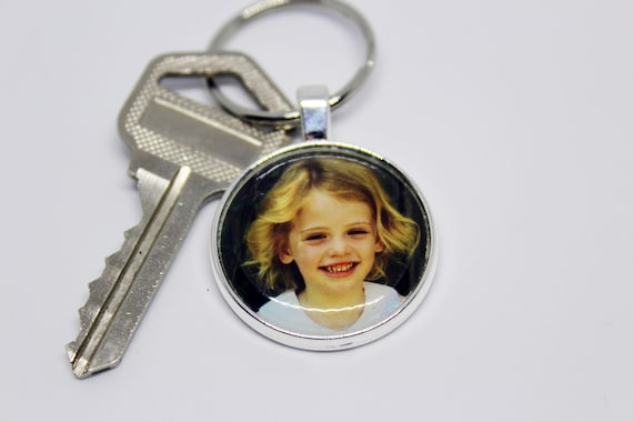 Personalized Photo Keychain In Gift Box Car Keys Etsy