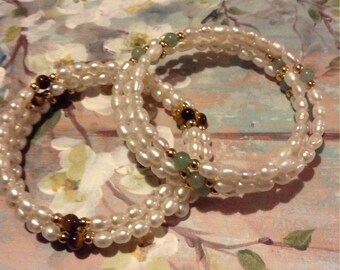 Vintage Faux Pearl Bracelets