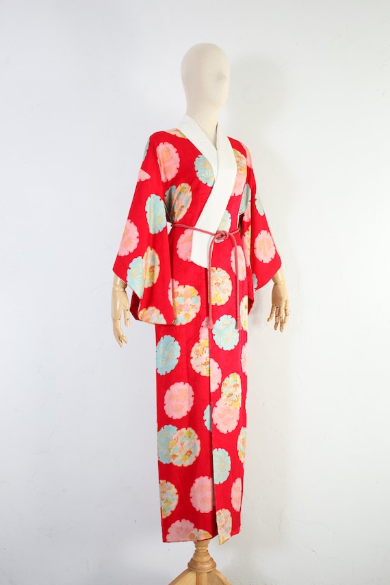 Antique Japanese Kimono | 20s 30s Traditional Sil… - image 6