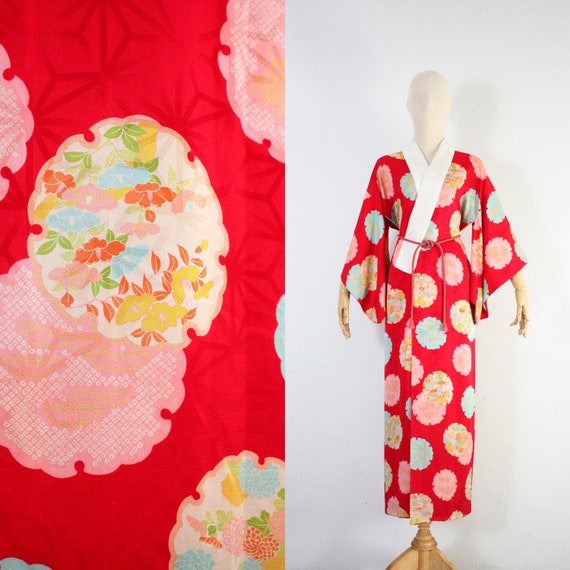 Antique Japanese Kimono | 20s 30s Traditional Sil… - image 1