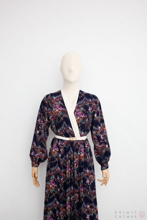 navy floral dress for wedding