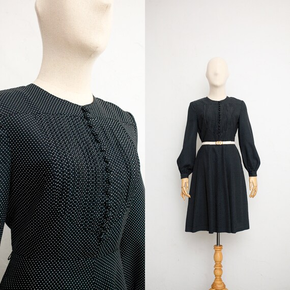 Hanae Mori 70s Vintage Dress | Japanese Designer V
