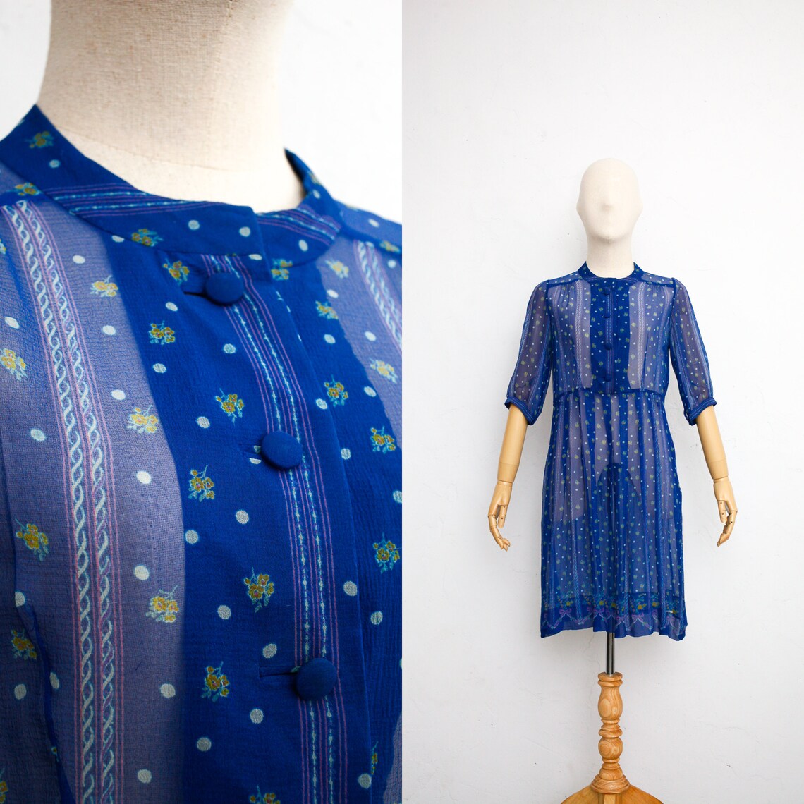 Vintage 50s Silk Dress Vintage Japanese Dress Etsy