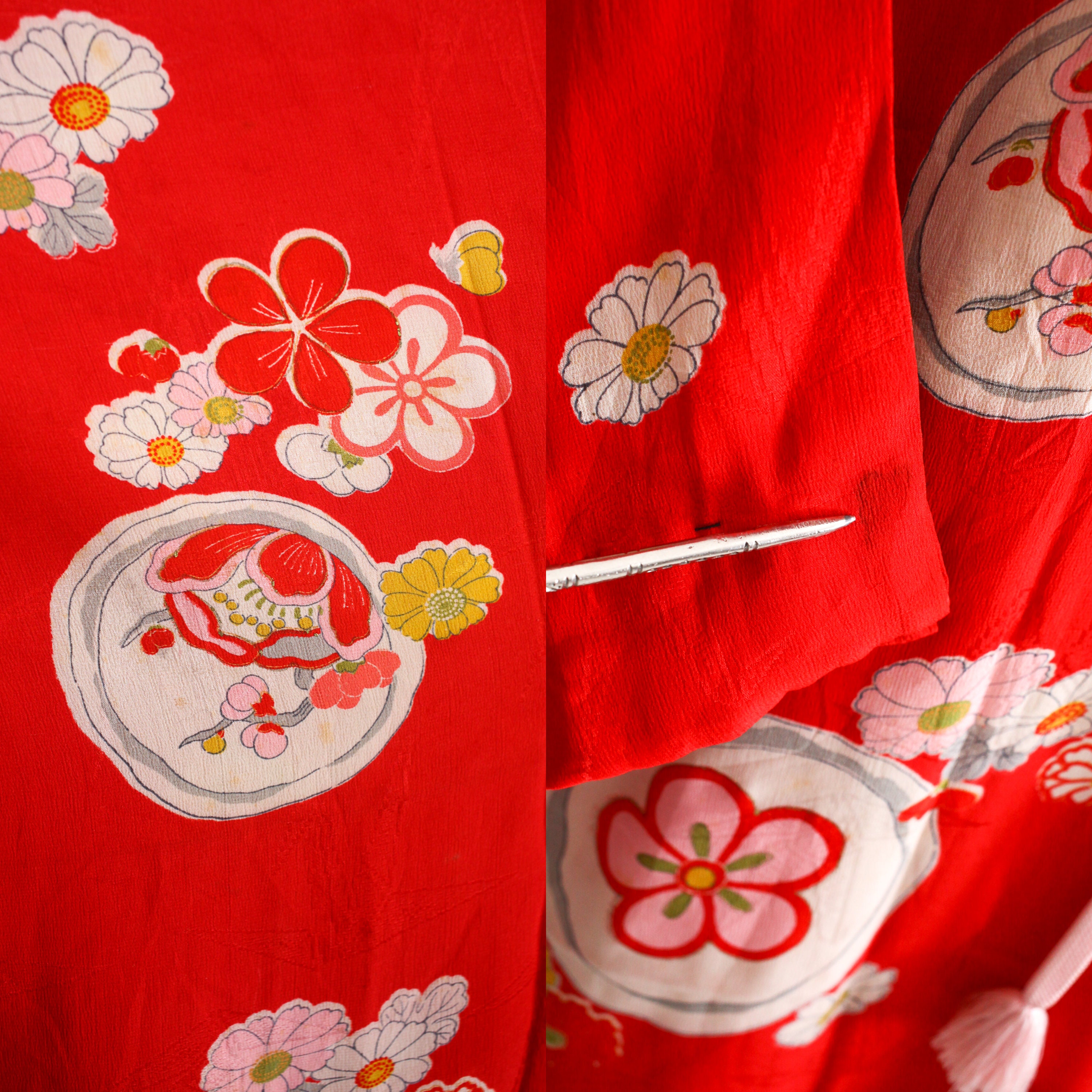 Vintage Japanese Silk Kimono 1930s Silk Kimono Make-up - Etsy